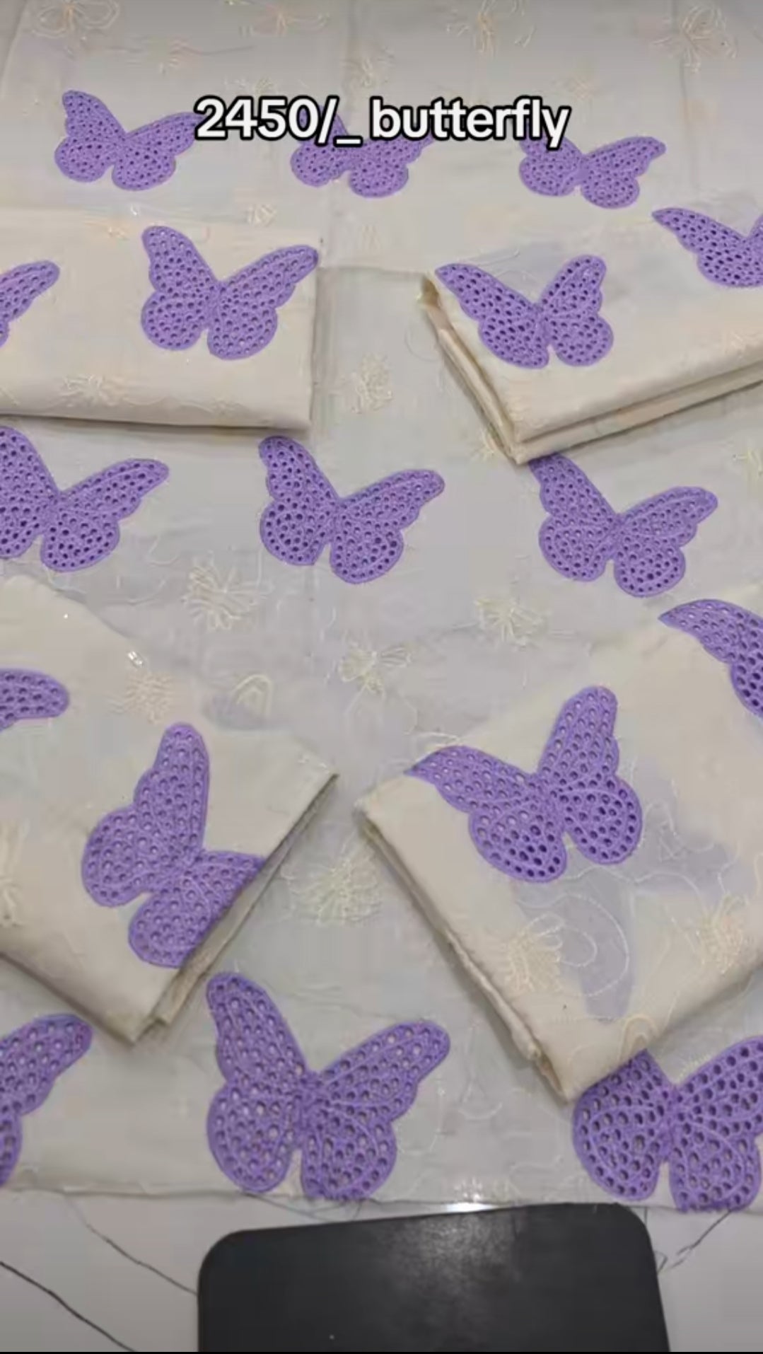 BUTTERFLY 2PC EMBROIDERED BF324