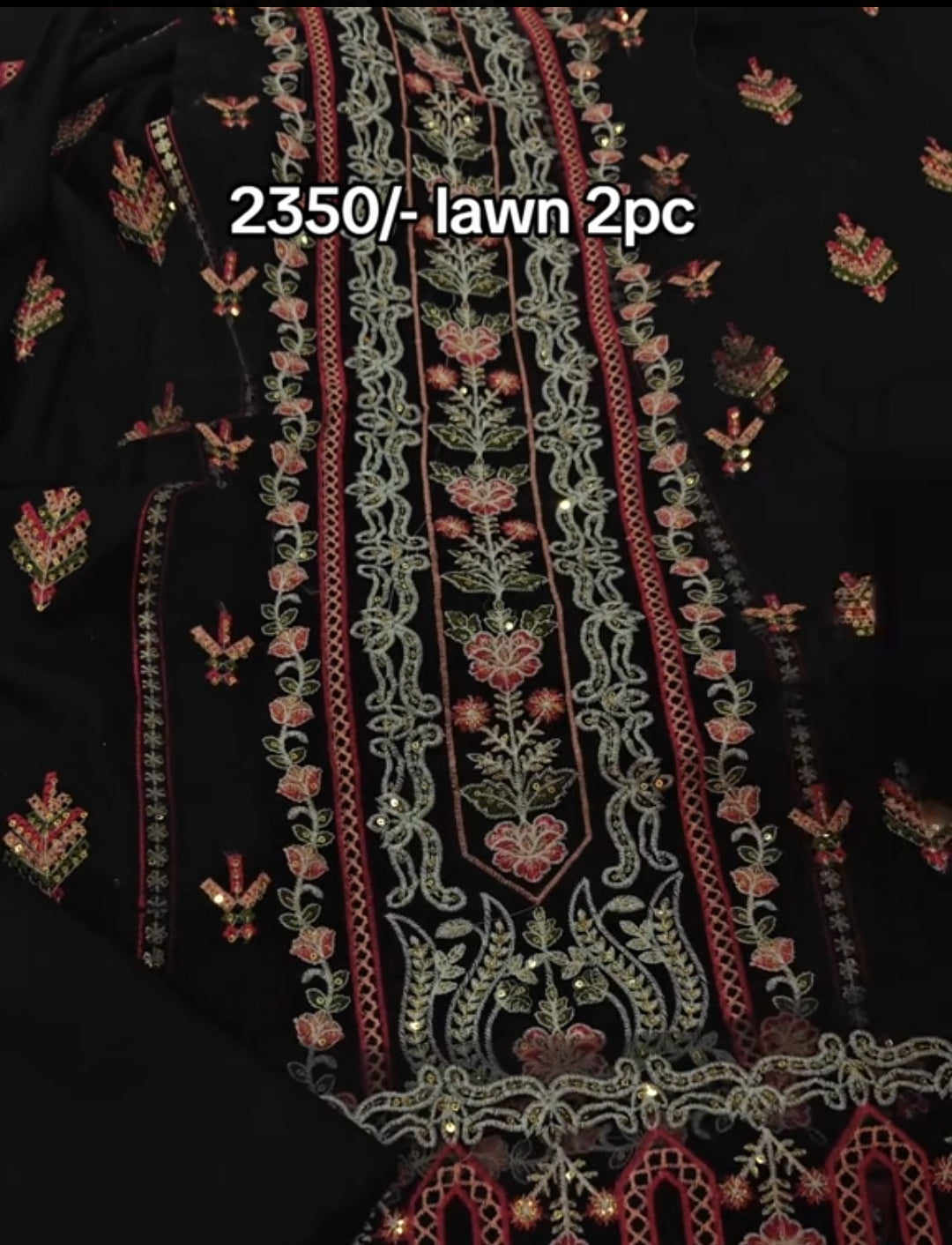 Embroidered with patches two piece article al309