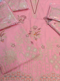BEAUTIFUL PINK COLOUR EMBROIDERED TWO PIECE ARTICLE MN4500