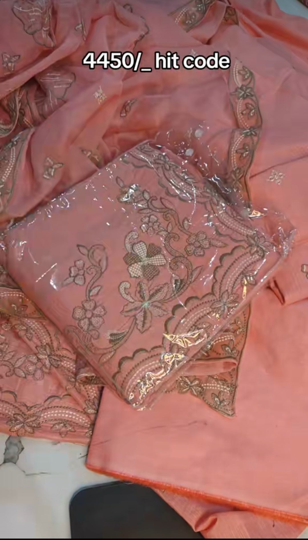 BEAUTIFUL EMBROIDERED THREE PIECE ARTICLE PP45