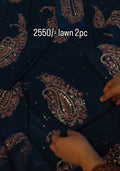 Embroidered lawn two piece article db856