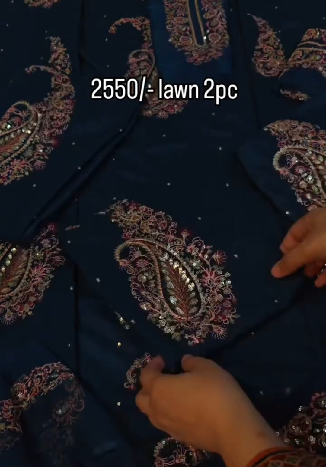 Embroidered lawn two piece article db856