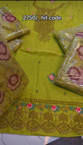 BEAUTIFUL 3 PIECE EMBROIDERED ARTICLE Ft22cg