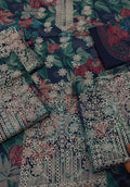Printed with embroidered three piece article dv579