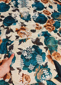 Printed embroidered three piece  article zh235