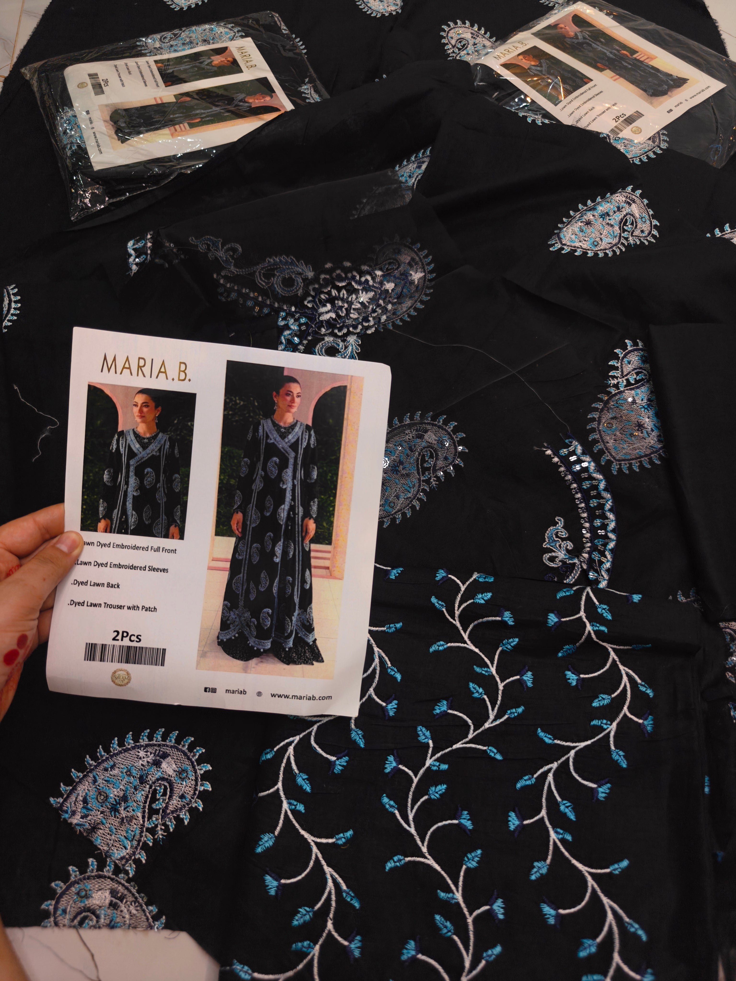Maria.b. embroidered two piece article bsy546