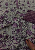 Printed with embroidered three piece article wj532