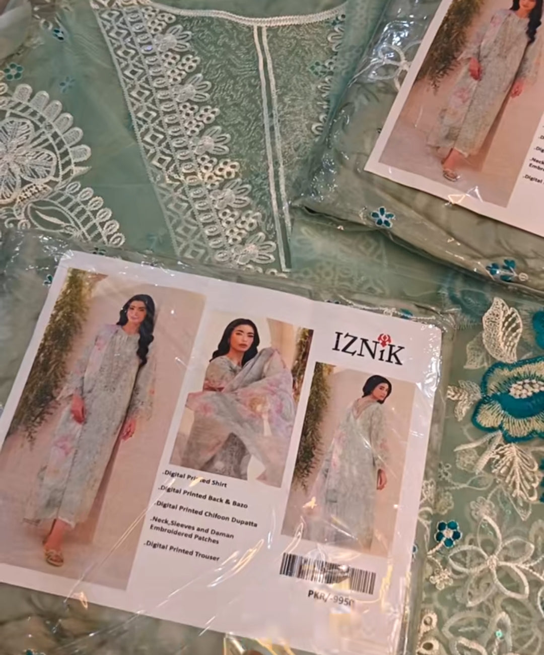 Patches embroidered three piece article xd4672