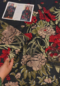 Embroidered two piece article qk327
