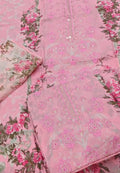 Printed with embroidered three piece article ah234