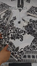 LAWN EMBROIDERED THREE PIECE ARTICLE SD567