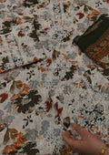 Printed with embroidered three piece article dh478